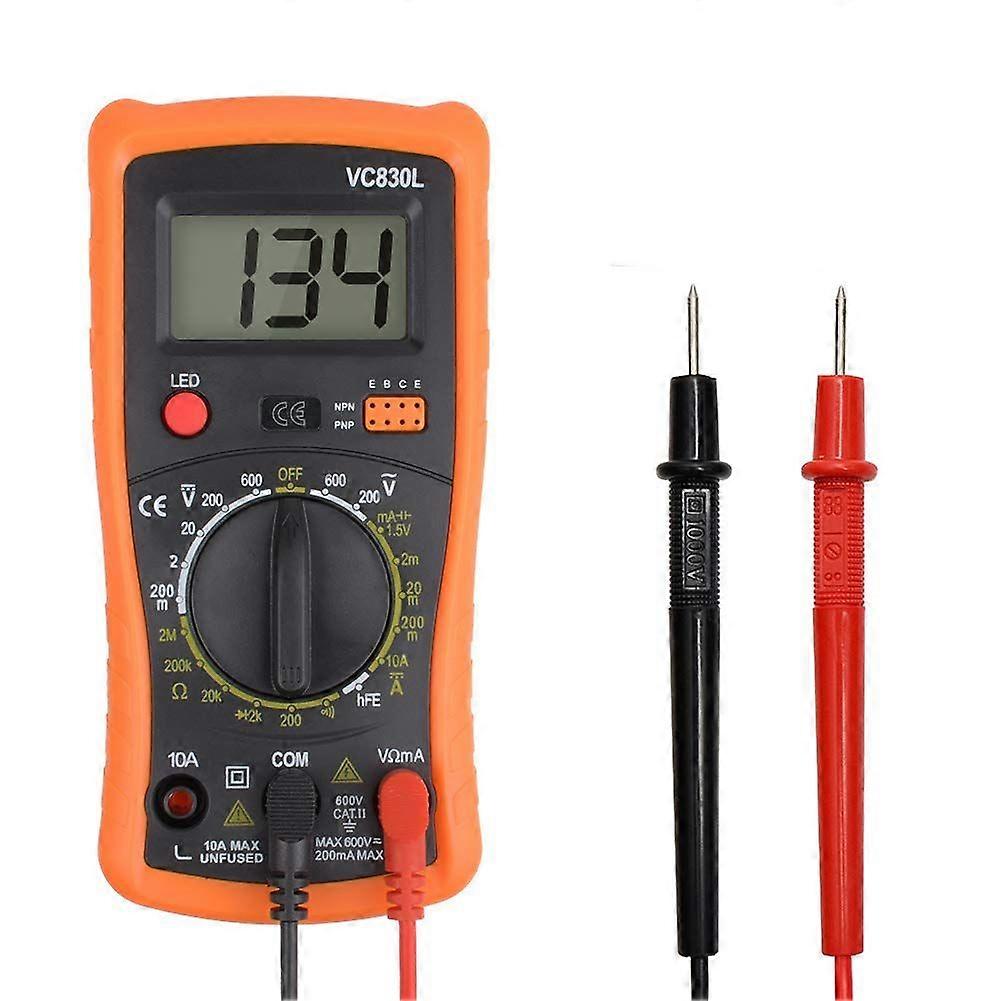 VC830L Digitale Multimeter Handheld Digitale Multimeter Ampèremeter Voltmeter (santanxing)