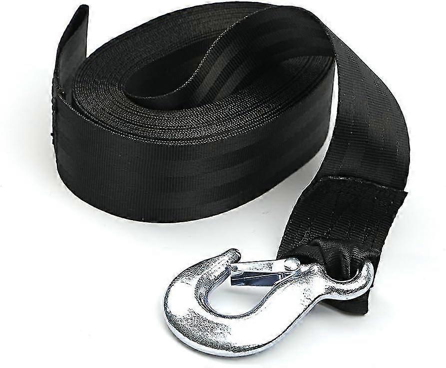 Boat Winch Strap With Hook - Safety Latch Loop End - 2" X 20" - 5000lbs Reorder Rate
