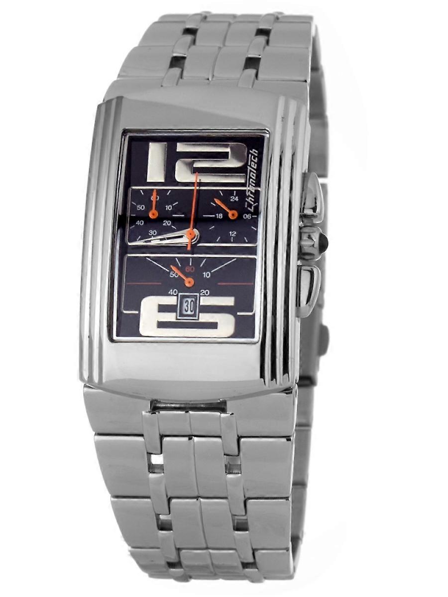 Orologio da uomo Chronotech in acciaio inossidabile argento CT7018B-04M
