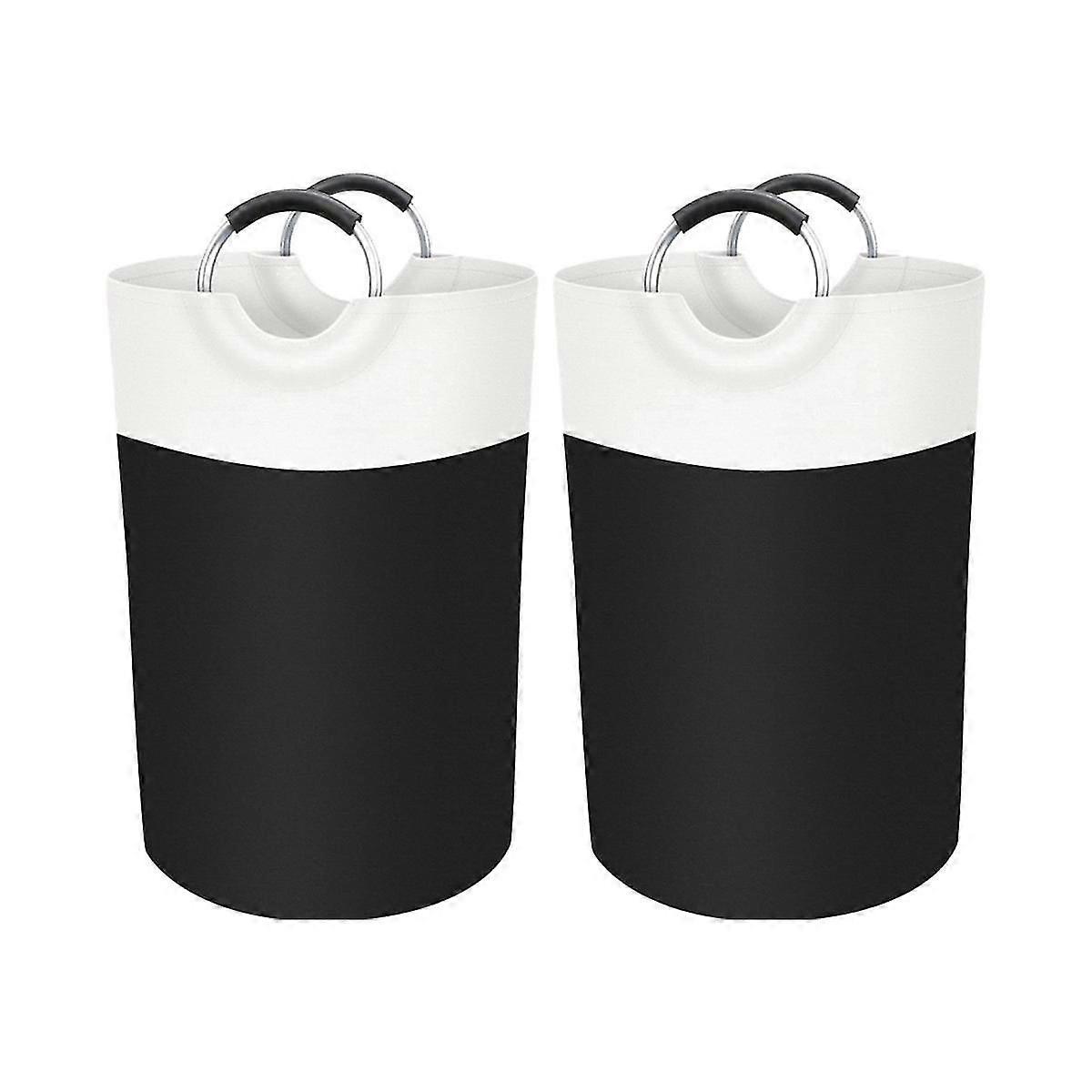 2pc Collapsible Laundry Basket, Laundry Hamper, , Dirty Clothes Hamper, Waterproof Laundry Basket A