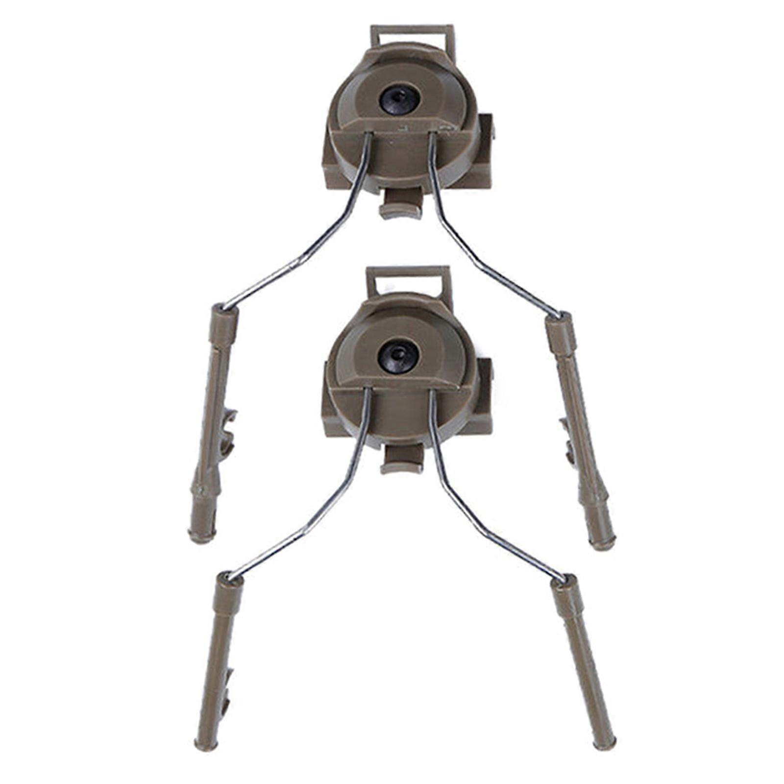 Tactically Headset Bracket Adapter Replacement Helmets Rail Adapter for Noise Cancelling Headset Easy to Use  mud color