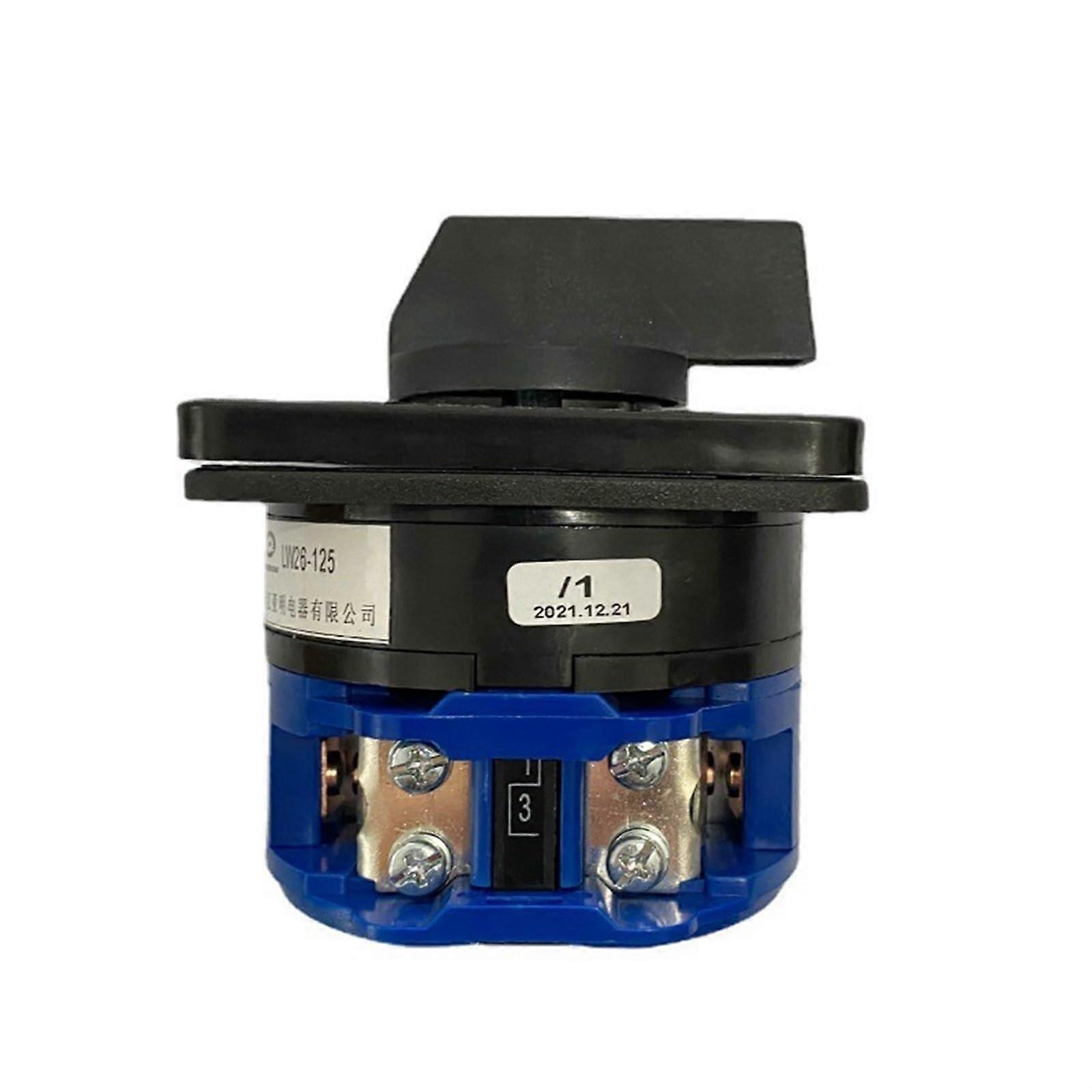 125A 1P Conversion Universal LW26125/1 high Current Rotary Dual Power Supply Combination ONOffON Rotary cam Switch(ManOffAUTO)