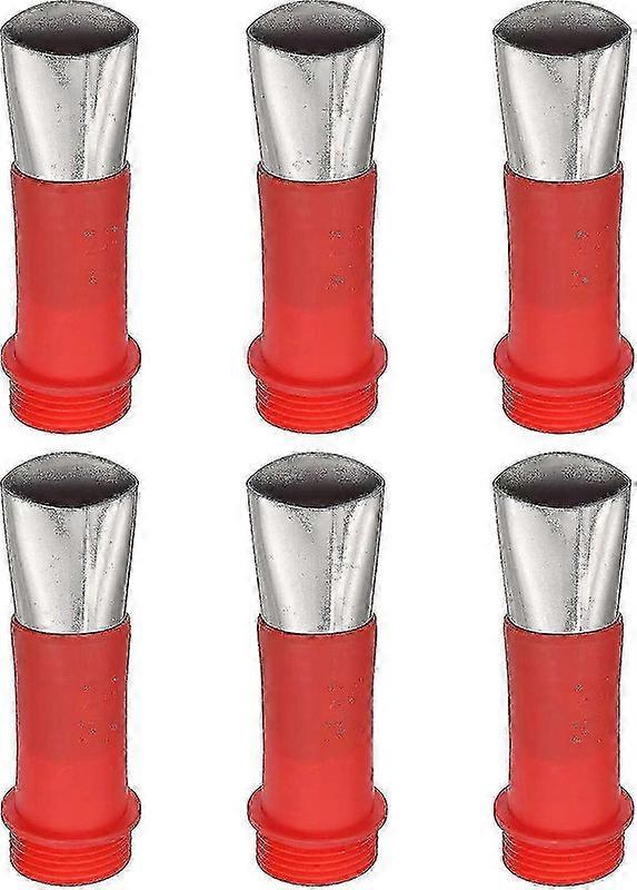 6 Pcs 25mm Width Nozzle Adapter, G3/4 Threaded Connector Reusable Caulk Nozzle Applicator For Sausage Caulking Gun Walkbee 1579 B