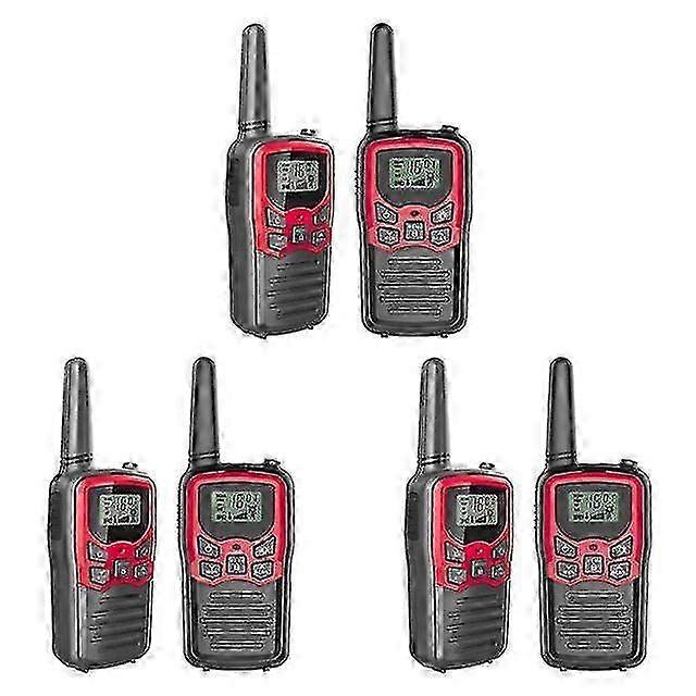 Walkie-Talkies für Erwachsene mit großer Reichweite 6er-Pack 2-Wege-Funkgeräte mit einer Reichweite von bis zu 5 Meilen - 6 Stück