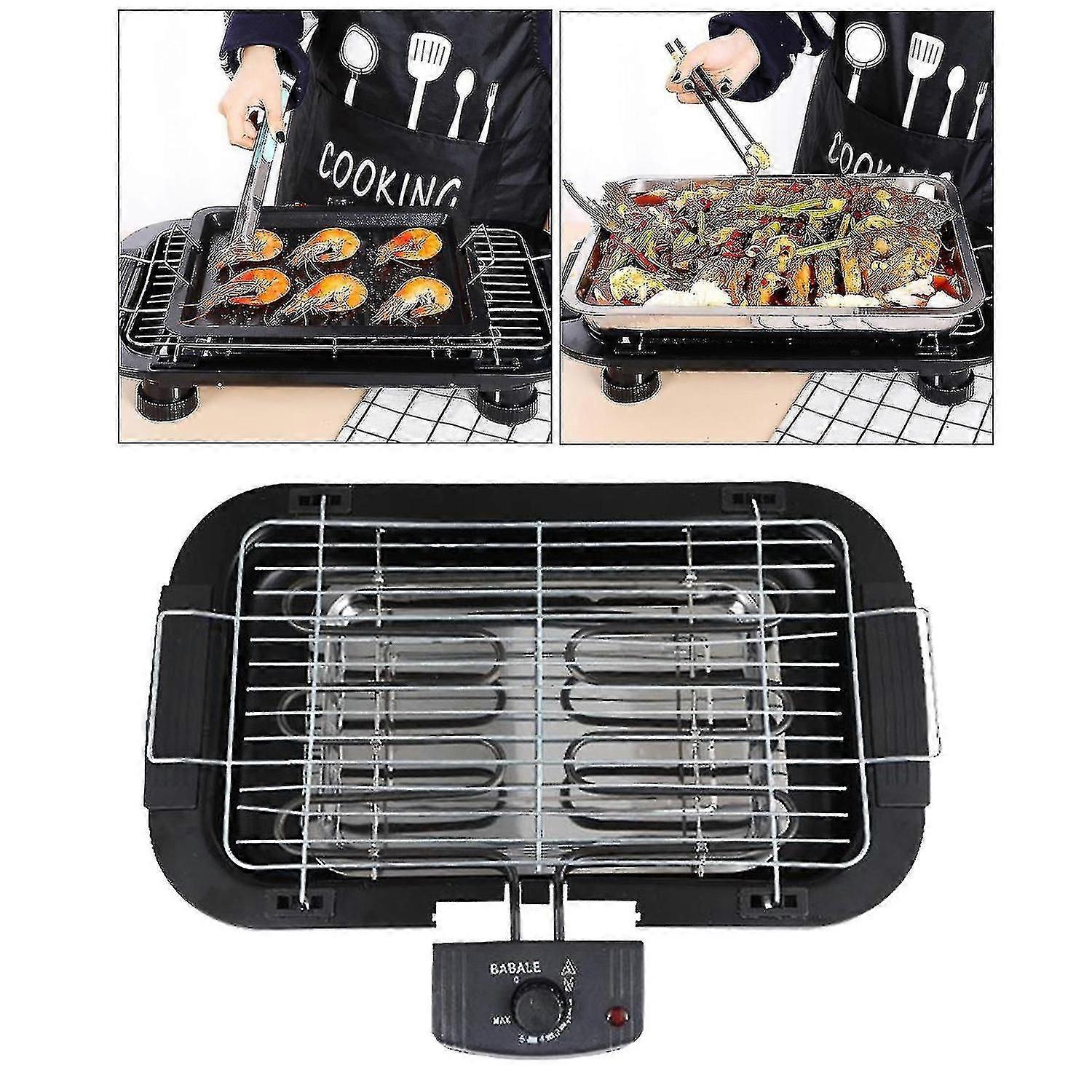 2000w Electric Barbecue Grill Smokeless Barbecue Machine Household Indoor Smokeless Tool Above The D