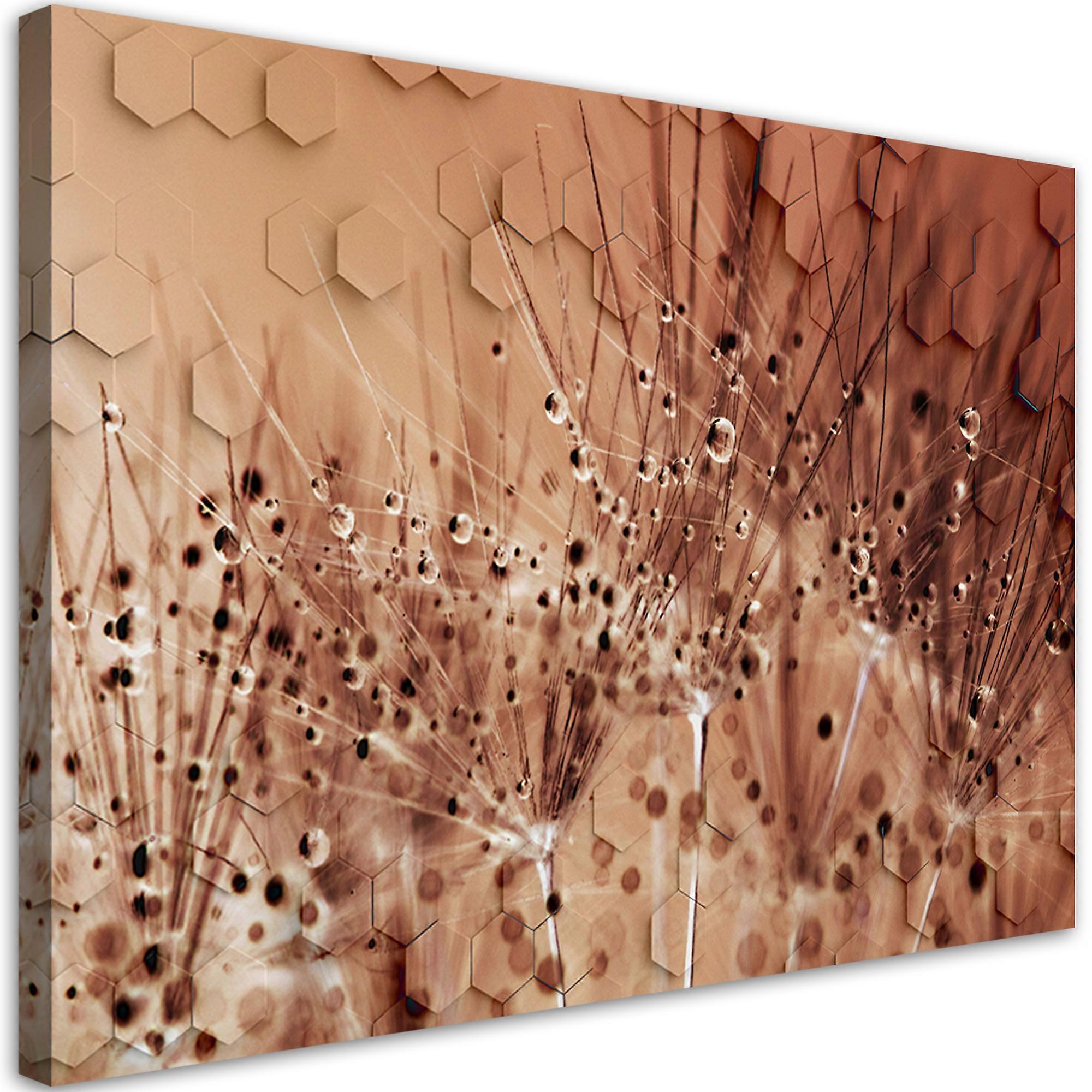 Lienzo, Sopladores en gotas de rocío - 100x70