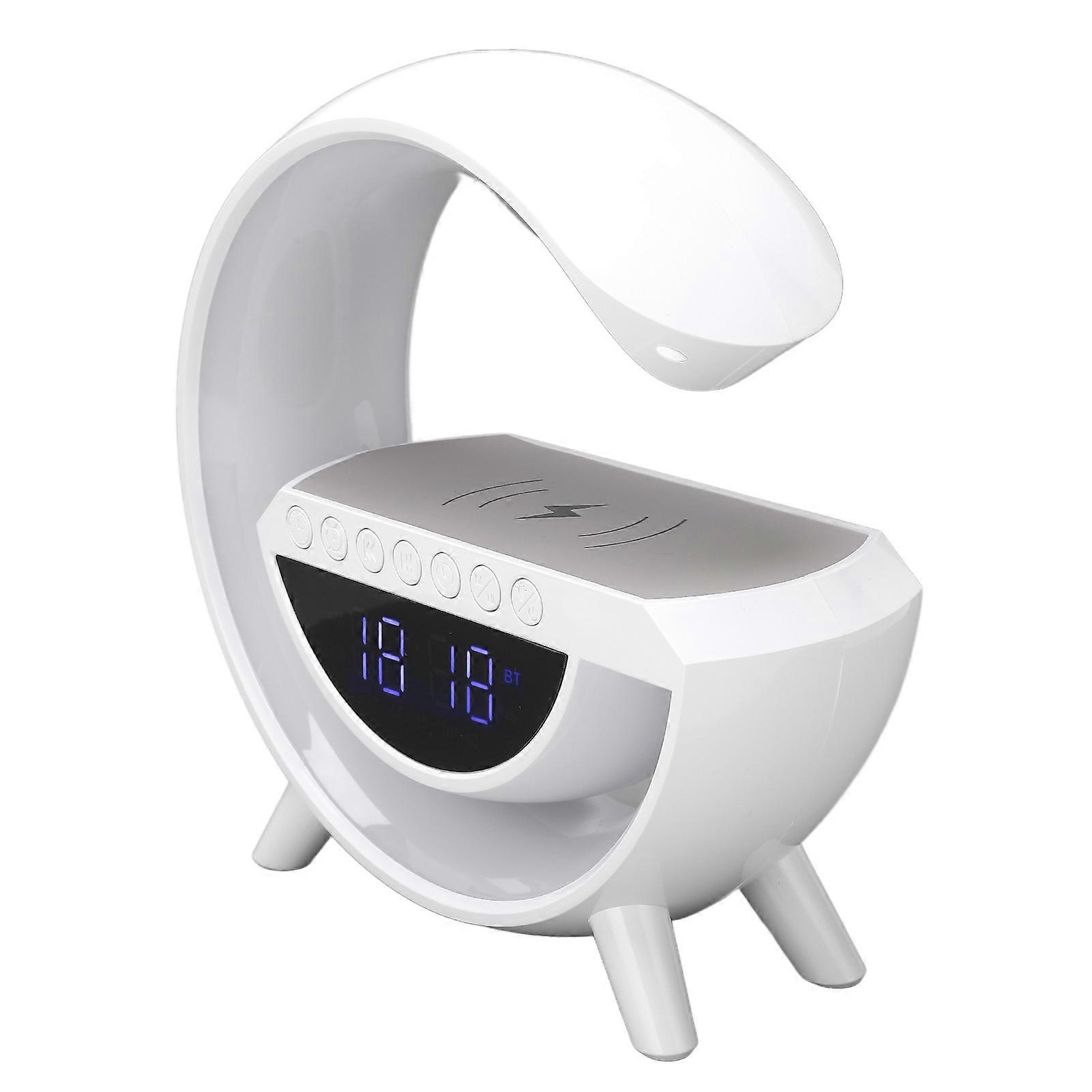 Alarm Clock Bluetooth Speaker Rechargeable Versatile Wireless Clock Bluetooth Speaker for Home Bedroom Office DC 5V 
