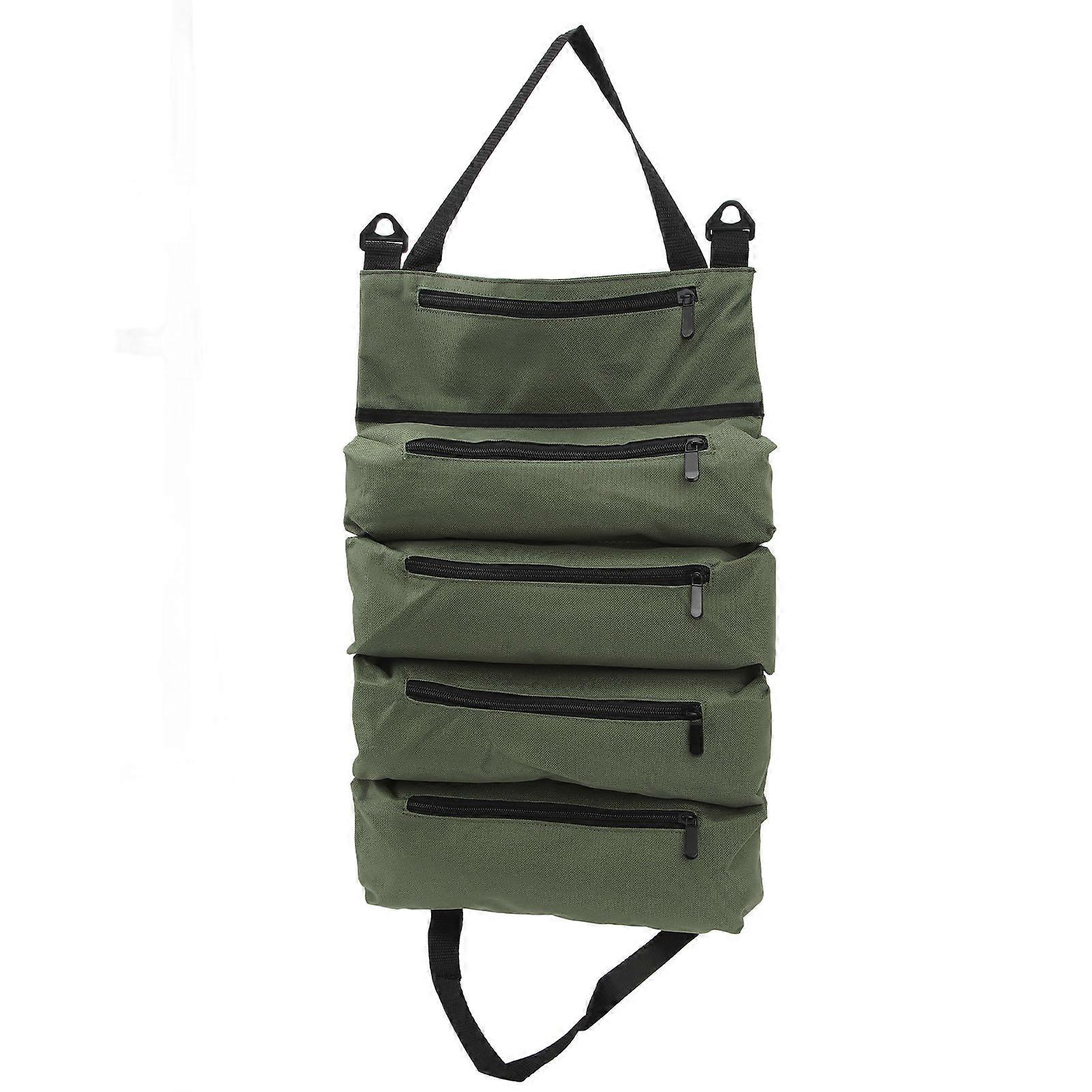 Storage Bag Portable Multifunctional Smooth Metal Zipper Large Capacity Tool Handbag for Wrench Plier Nails