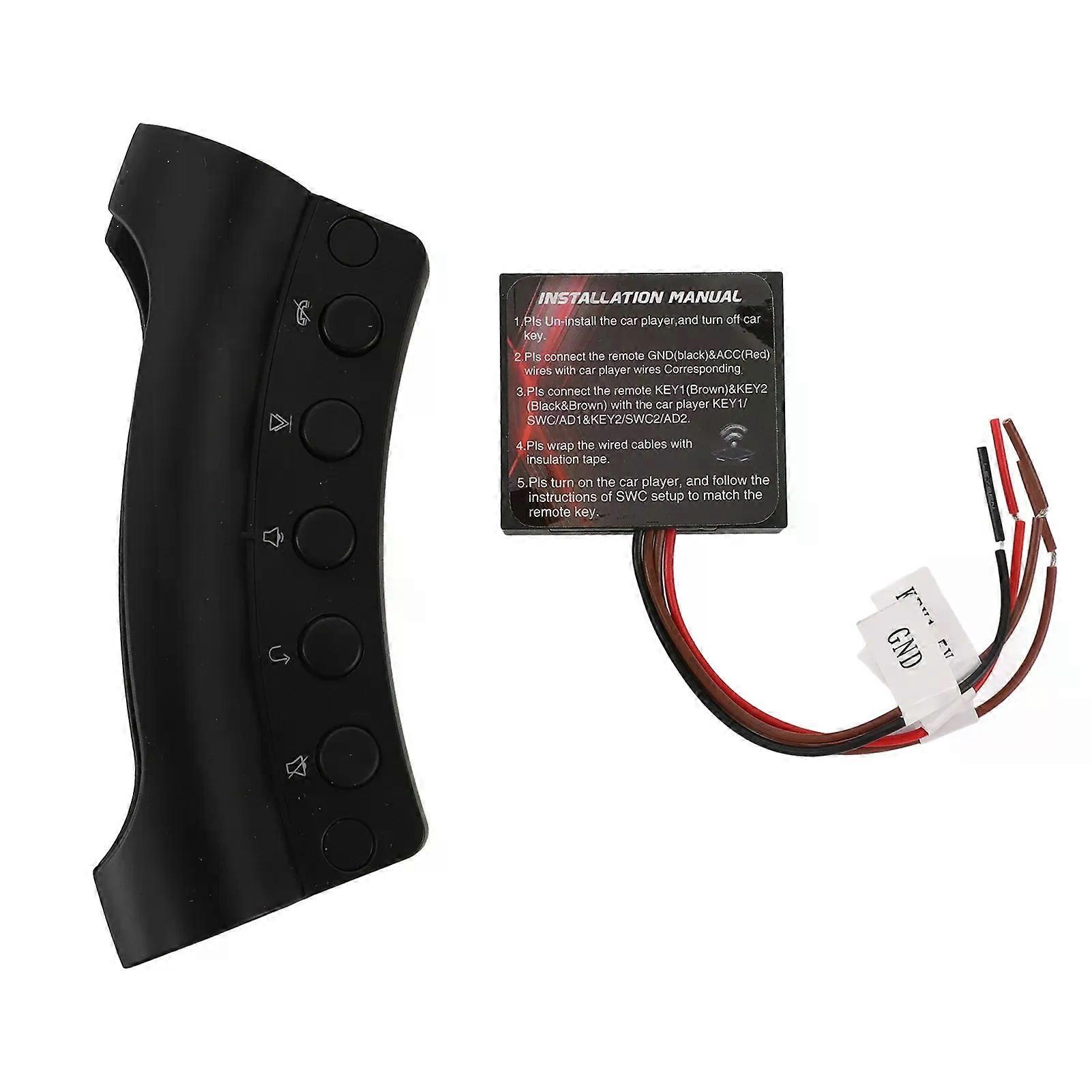 Wireless Control Steering Wheel Buttons 10 Keys Multifunctional Universal Fit Car Radio DVD GPS Player Controller