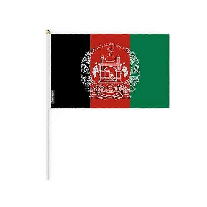 Miniature Flag - Afghanistan - 14 x 21 cm - Pack of 100 - Polyester - Lightweight and durable