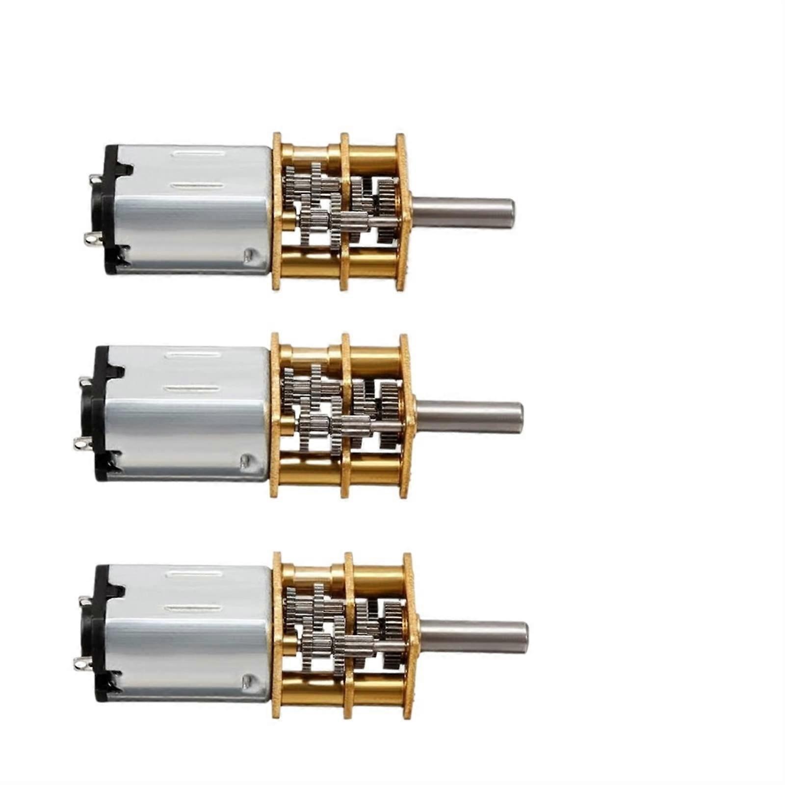 N20 Mini Micro Metal Gear DC Motors 3V/6V/12V 10pcs Starter with Gearwheel 1000RPM Size 12V for Robotics Automation