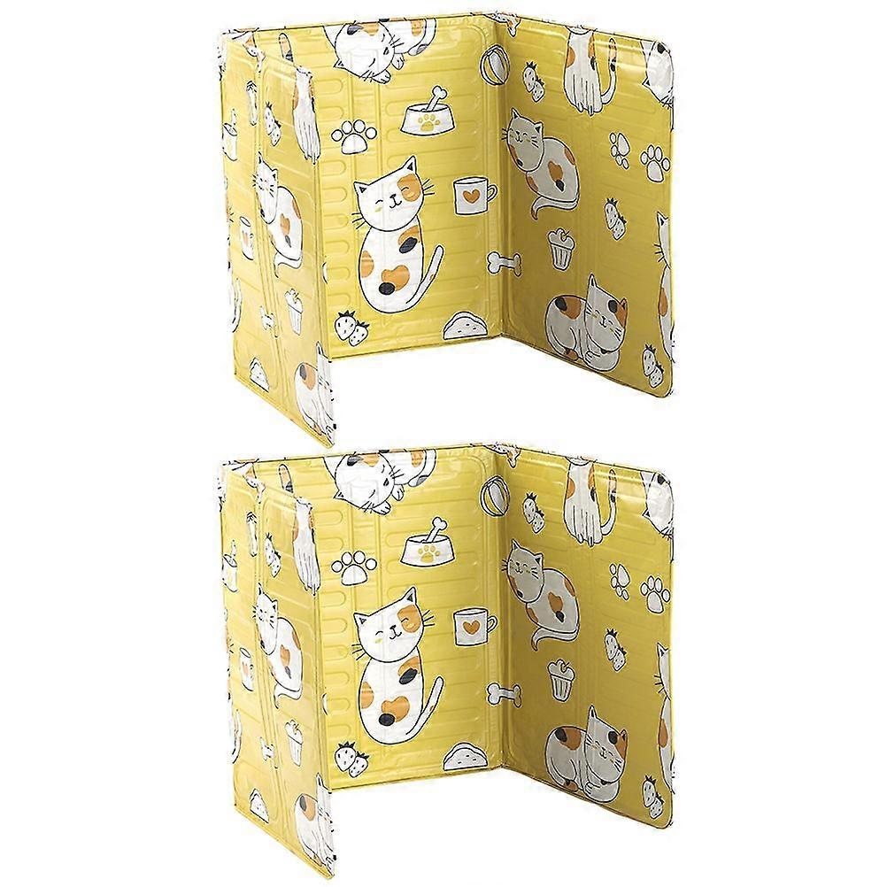 2pcs Fornello a gas Foglio di alluminio Piastra a prova di olio da cucina Splatter Guard Deflettore
