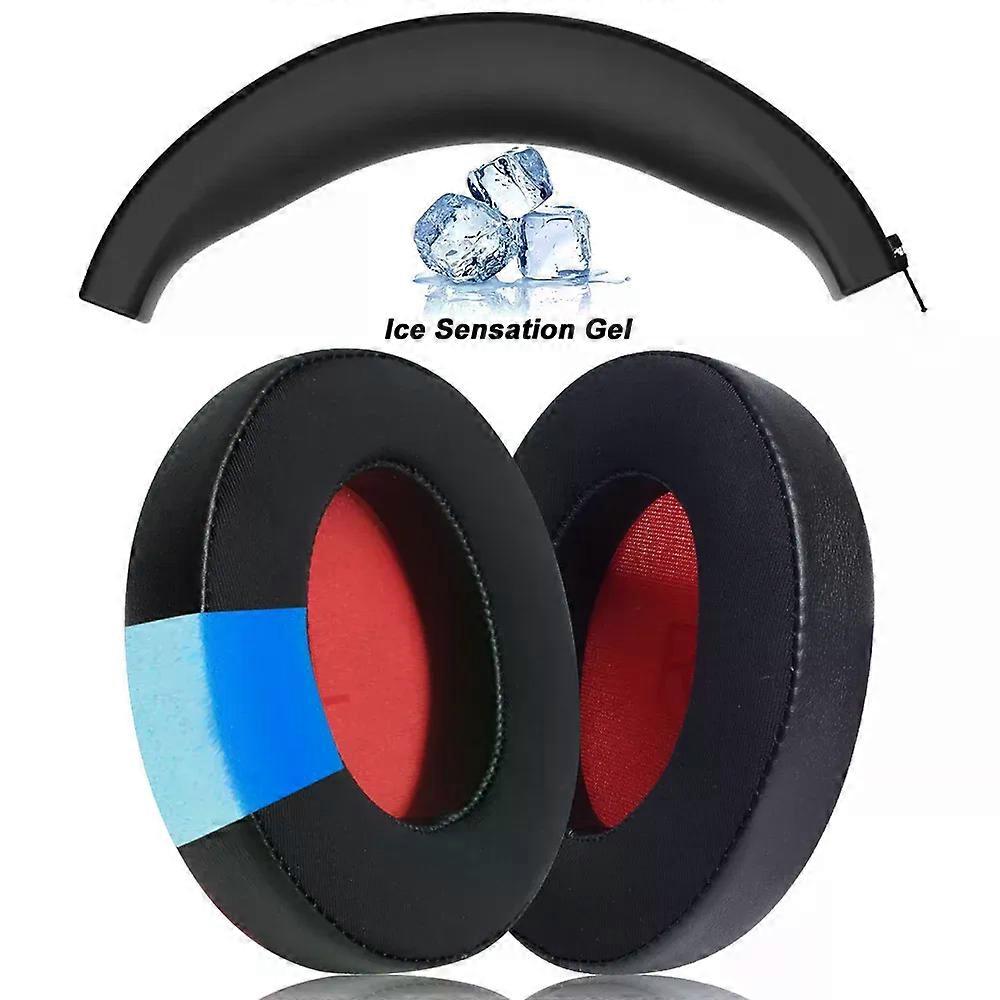 Earpads compatible for 1MORE SonoFlow Pro SE HQ51 HC905 HQ30 Wireless Bluetooth Protein leather Memory foam Replacement Ear Pads Cushions Replacement