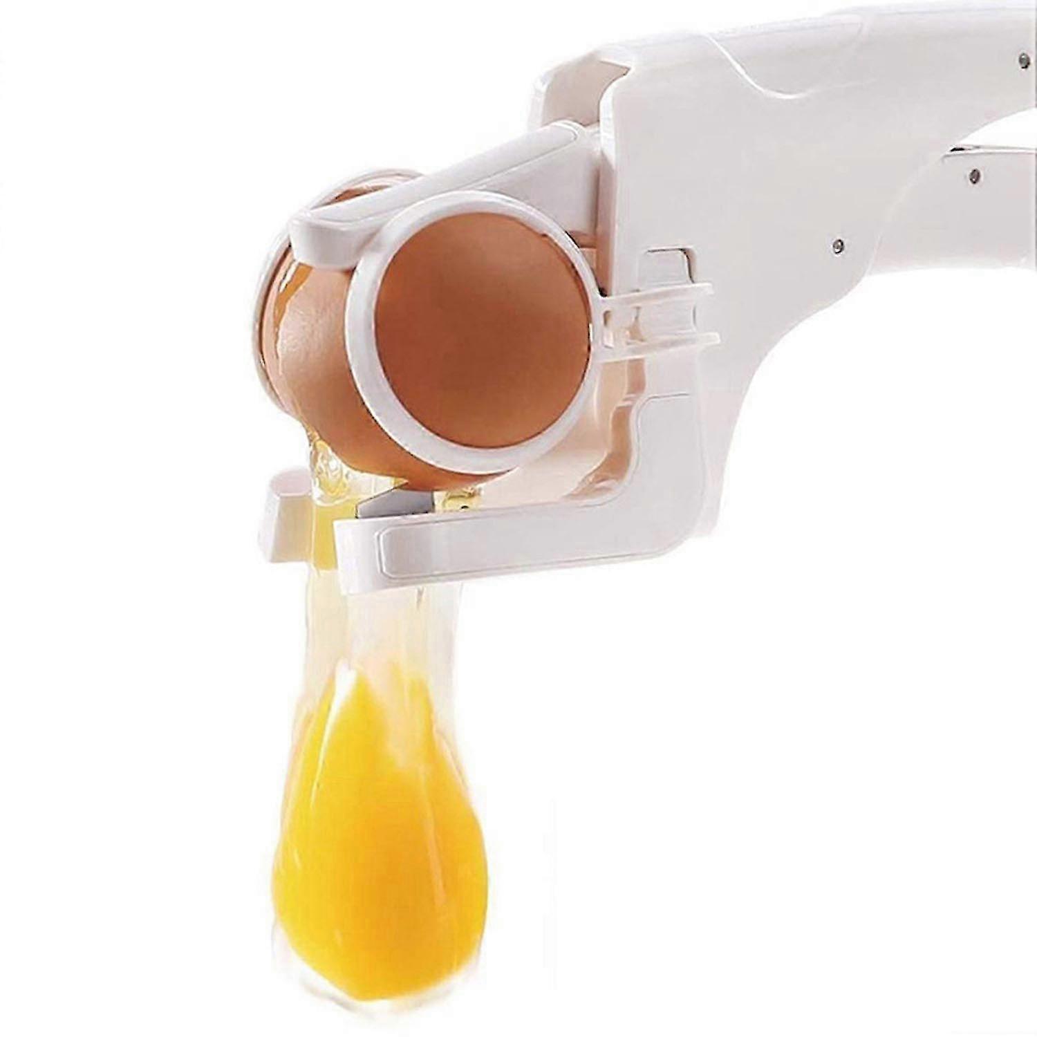 Split-Free Egg Cracker - Kitchen Gadget for Separating Egg Yolk & White, Protein Separator Tool
