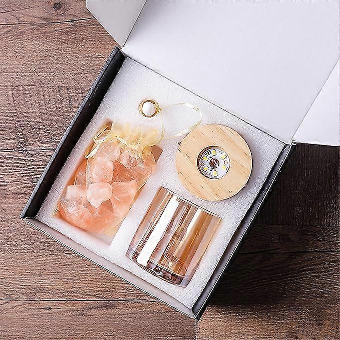 Himalayan Salt Stone Lavender Essential Oil DiffuserHimalayan Salt LampEssential Oil Gift Set