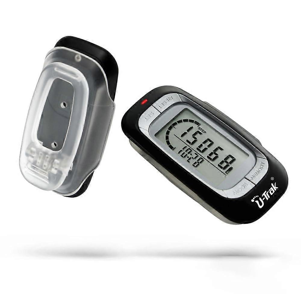 3D Pedometer with Clip and Strap, Lightweight Fitness Tracker for Jogging, Hiking, Running, Walking, Model Ref 6969