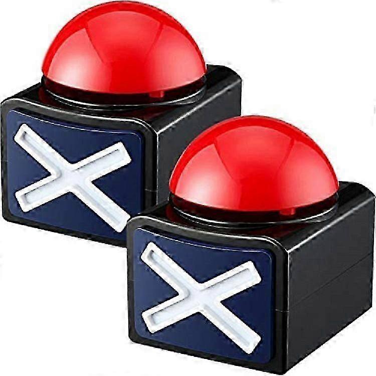 4-Pack Game Competition Alarm Buttons with Light & Sound for Parties and Quizzes