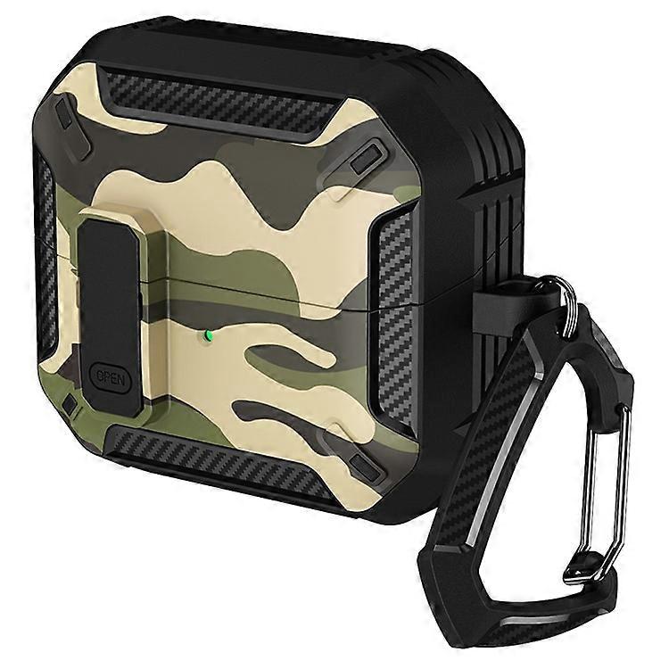 Compatible For Samsung Galaxy Buds3 / Galaxy Buds3 Pro TPU + PC Earphone Protective Case Camouflage Earbud Charging Box with Car