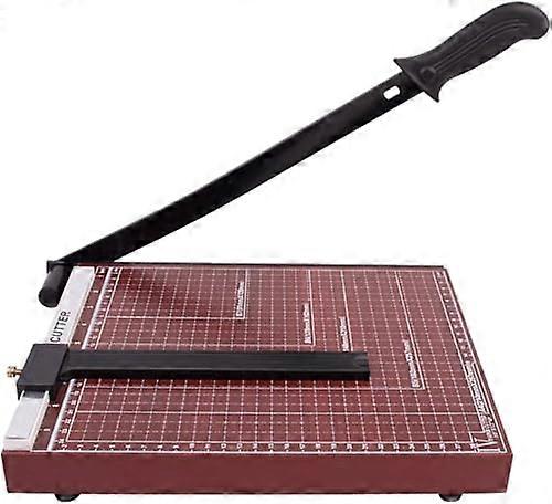 Sturdy paper cutter with lock, 12 sheet capacity A4 wooden board
