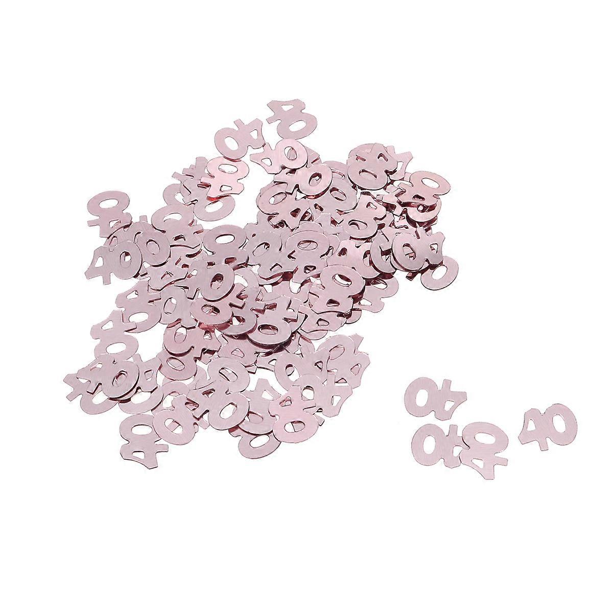 Versatile Plastic Confetti with Numbers for Parties and Celebrations, 30g