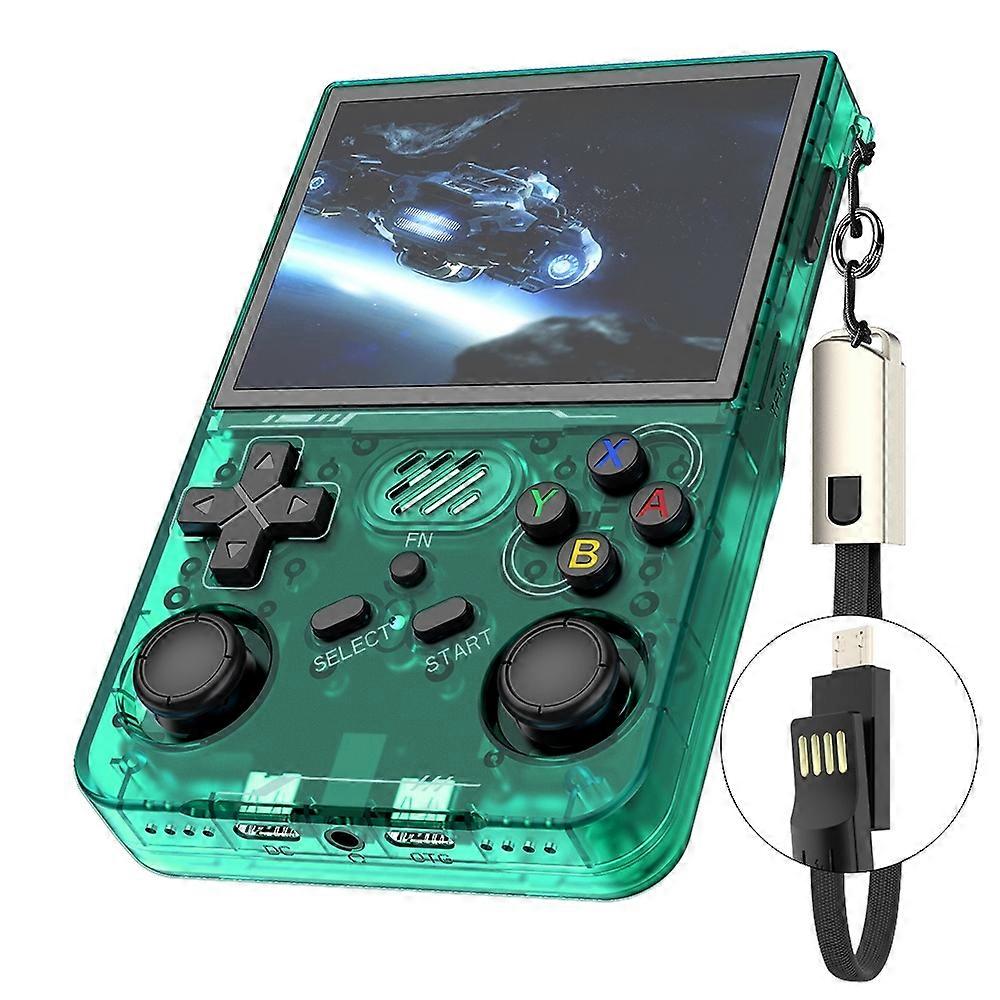 R36xx Handheld-Spielkonsole 3,5-Zoll-Bildschirm Retro-Arcade-Gaming-Controller, Standardversion 64G TF 