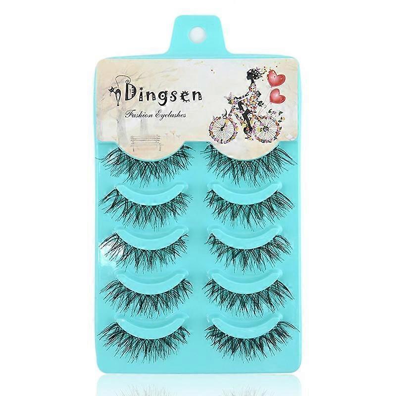 5 Pairs Reusable 3D False Eyelashes Natural Look Black Flawless Volume Lashes Set