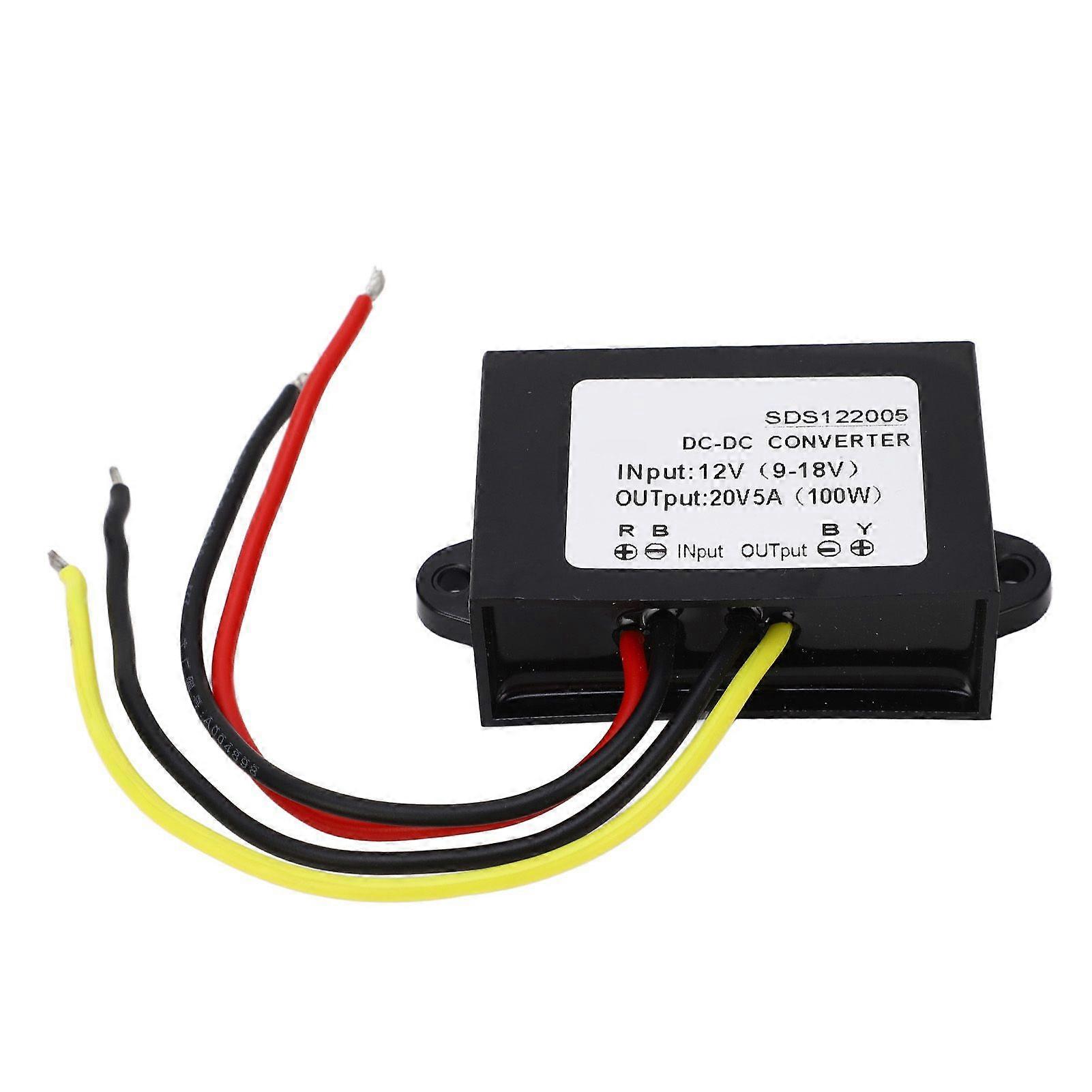 High quality  DC-DC 12V (9-18V) to 20V5A DC boost module (large plastic shell...