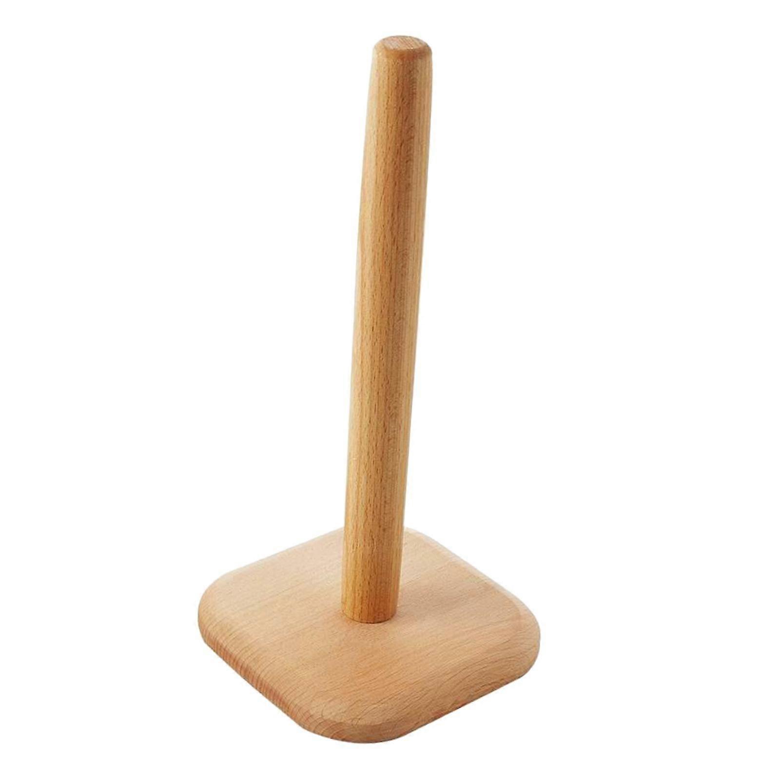 Vertical Roll Paper Towel Holder Stable for Bathroom Organizer Storage