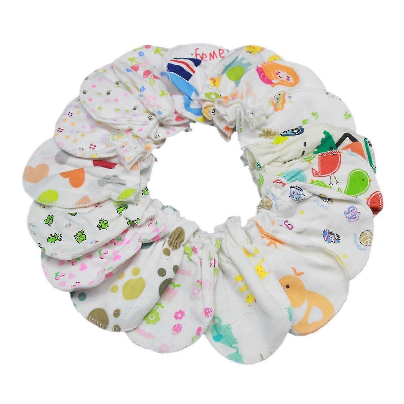 5 أزواج من قفازات الأطفال المضادة للخدش حماة اليد لينة من القطن حديثي الولادة بدون خدش القفازات لوازم الرضع هدايا الاستحمام