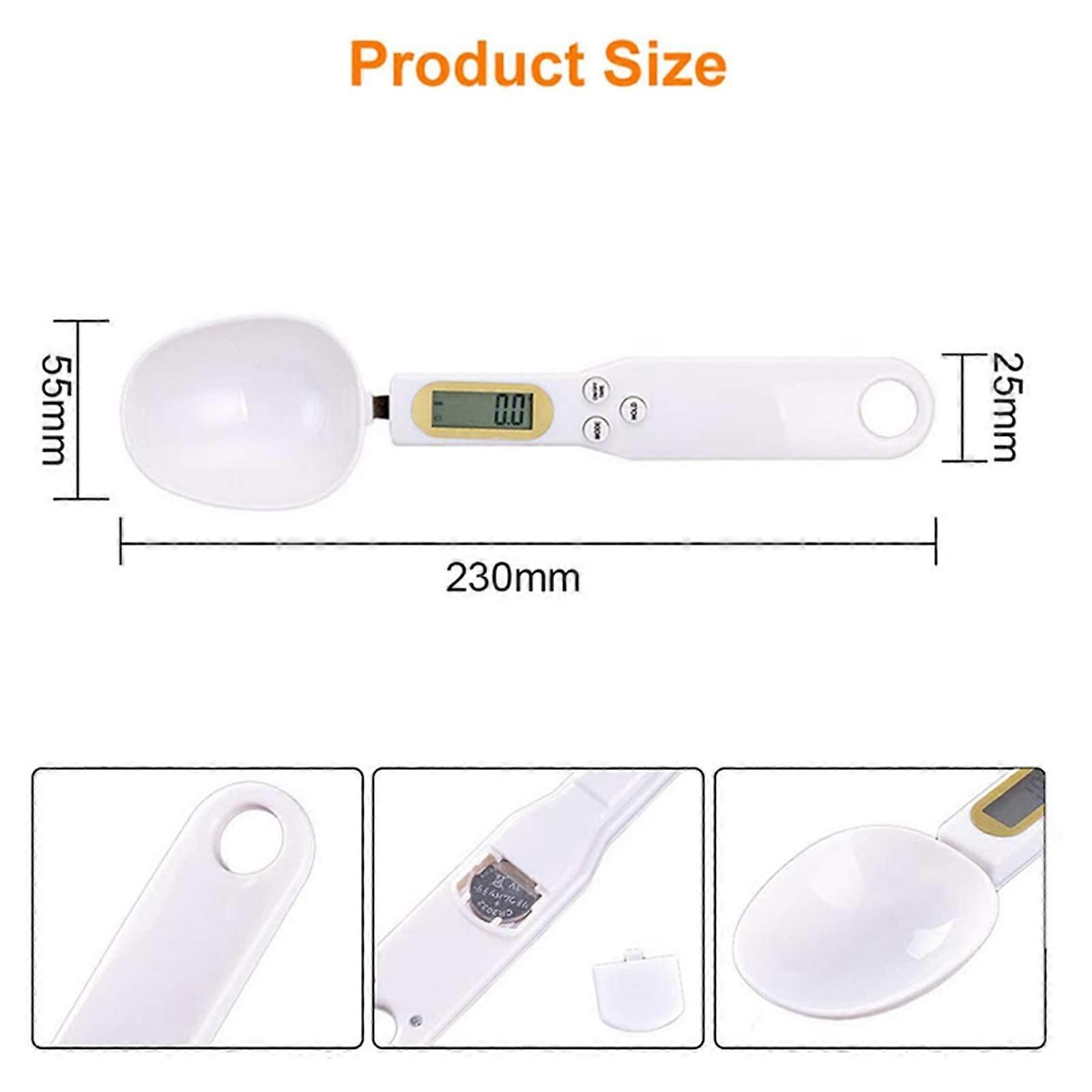 Removable and washable kitchen electronic weighing spoon double-head digital measuring spoon