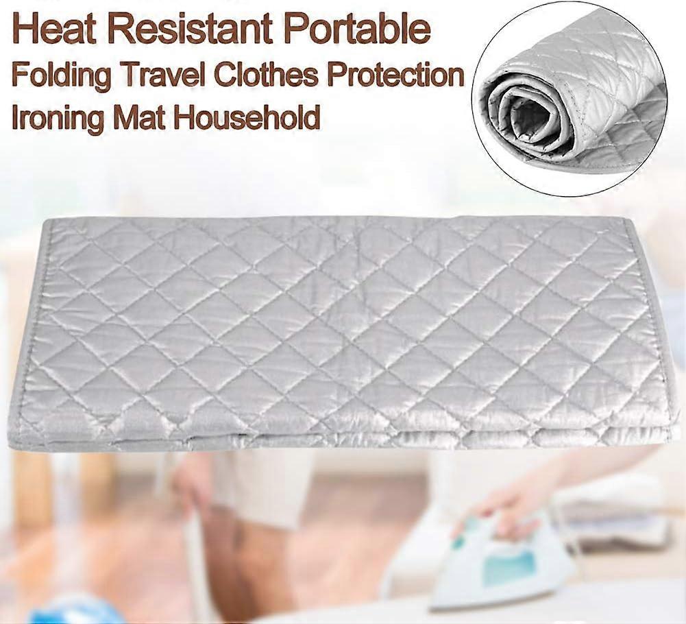 Ironing Mat/Pad Thicken Tabletop Ironing Mat for Sewing Portable Travel Heat Resistant Folding Ironing Mat