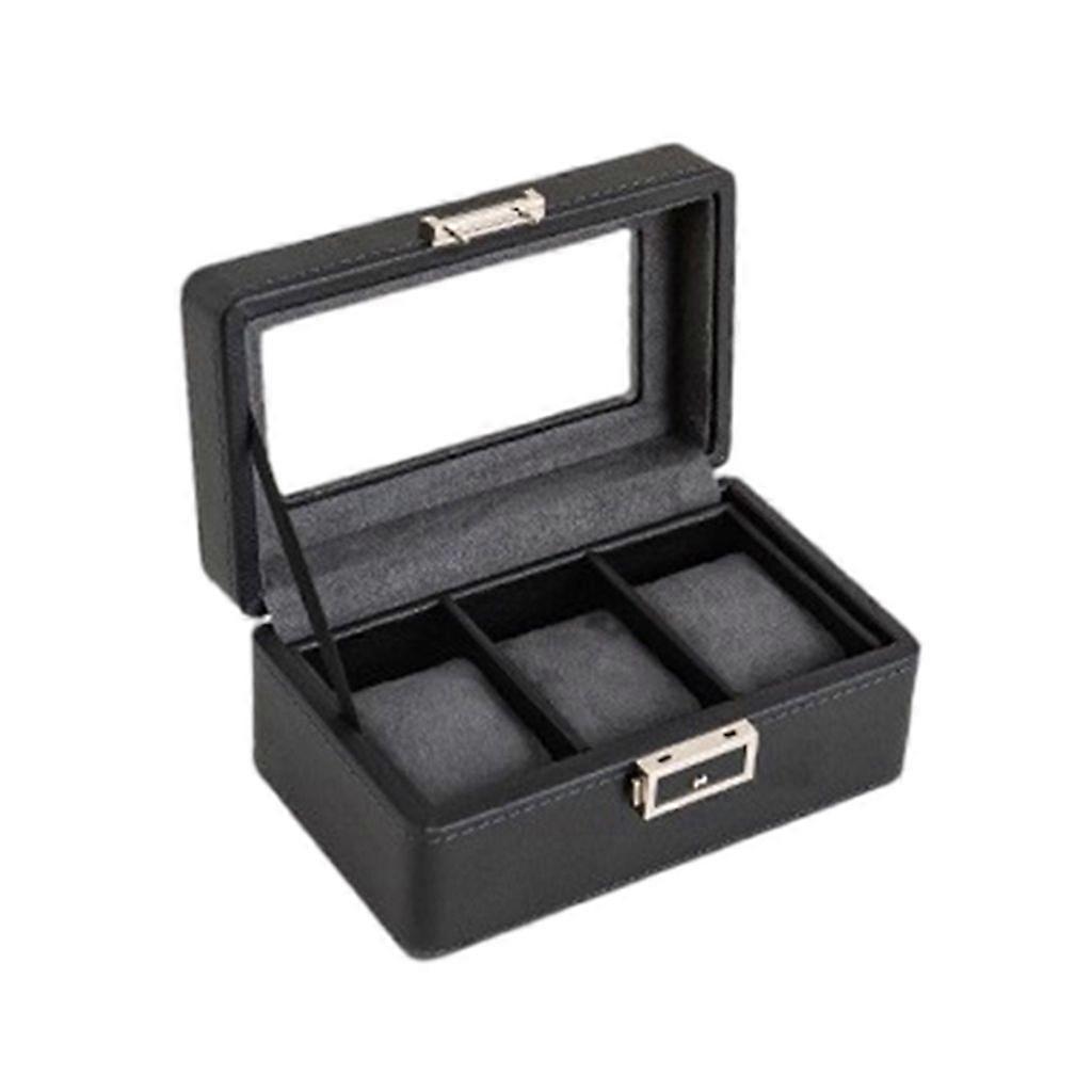 Stylish Watch Organizers Case with Soft Lining and Spacious Valet Drawer