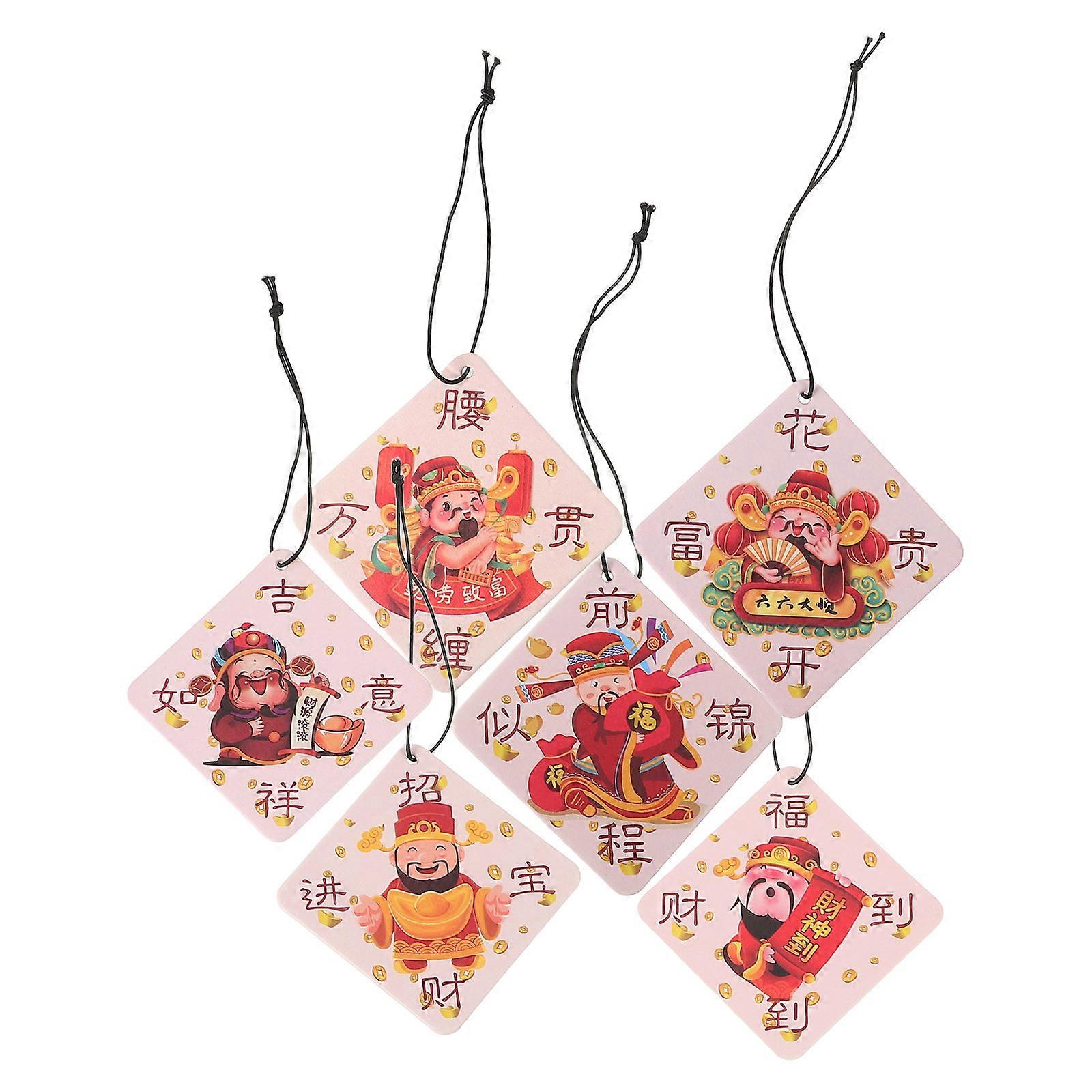 Car Refill Air Freshener Essential Oil Car Freshener Tablets Air Freshening Assorted Color 7.00X7.00X0.20CM 6Pcs