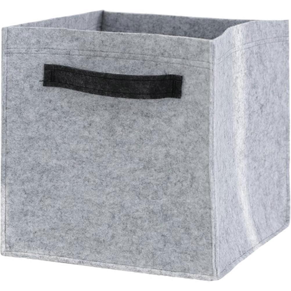 Folding Laundry Basket Square Felt Organizer For Home Use 38X38X38CM Storage 1Set