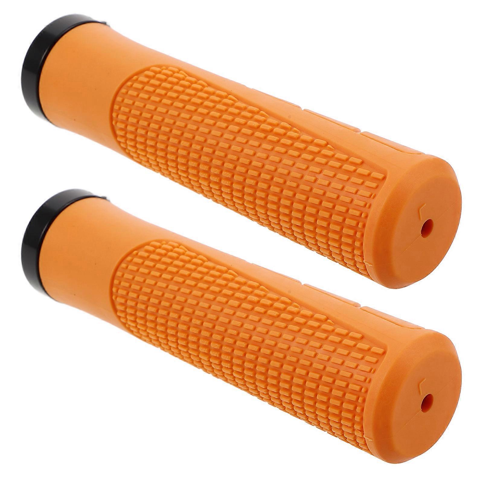 Bicycle Handle Grips Bike Handlebar Grips For Cycling In Wet Conditions Yellow 14.00X7.00X3.50CM Non-Slip 2Pcs