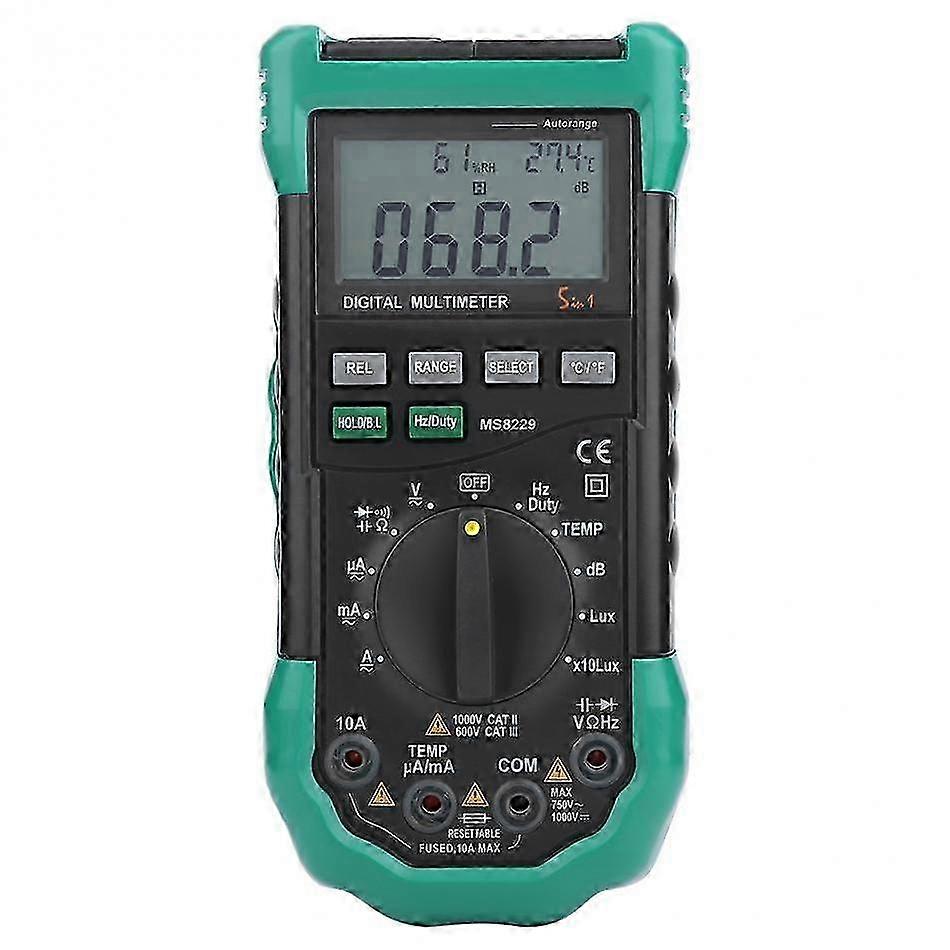 Bside Ms8229 Digital Multimeter Lux Noise Meter Temperature Humidity Tester