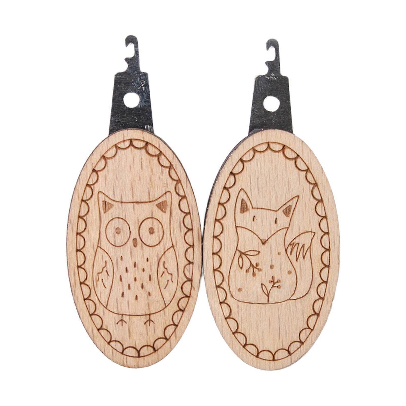 2 Pcs Needle Threading Tool Needle Threader with Animal Pattern Easy to Use Sewing Accessories for Knitting Crafting