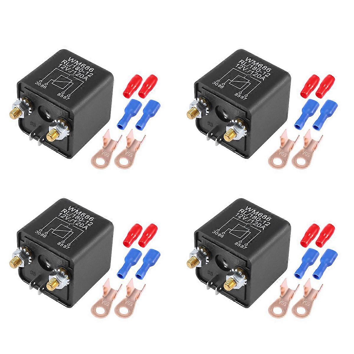 WM686 DC 12V Relay 12V / 120A Load for Car with Wiring Terminal