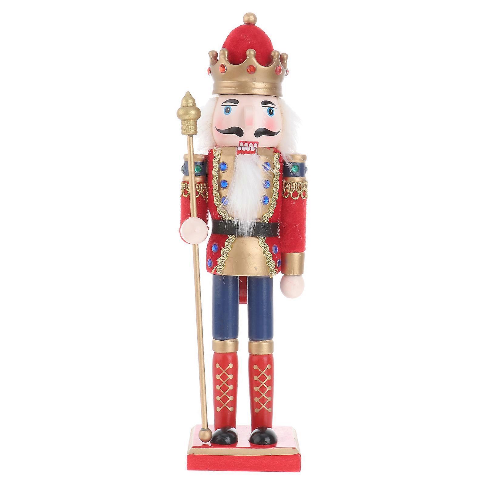 Nutcracker Soldier Puppet for Christmas Decor Craft with Assorted Colors and Classic Design 1 Pc
