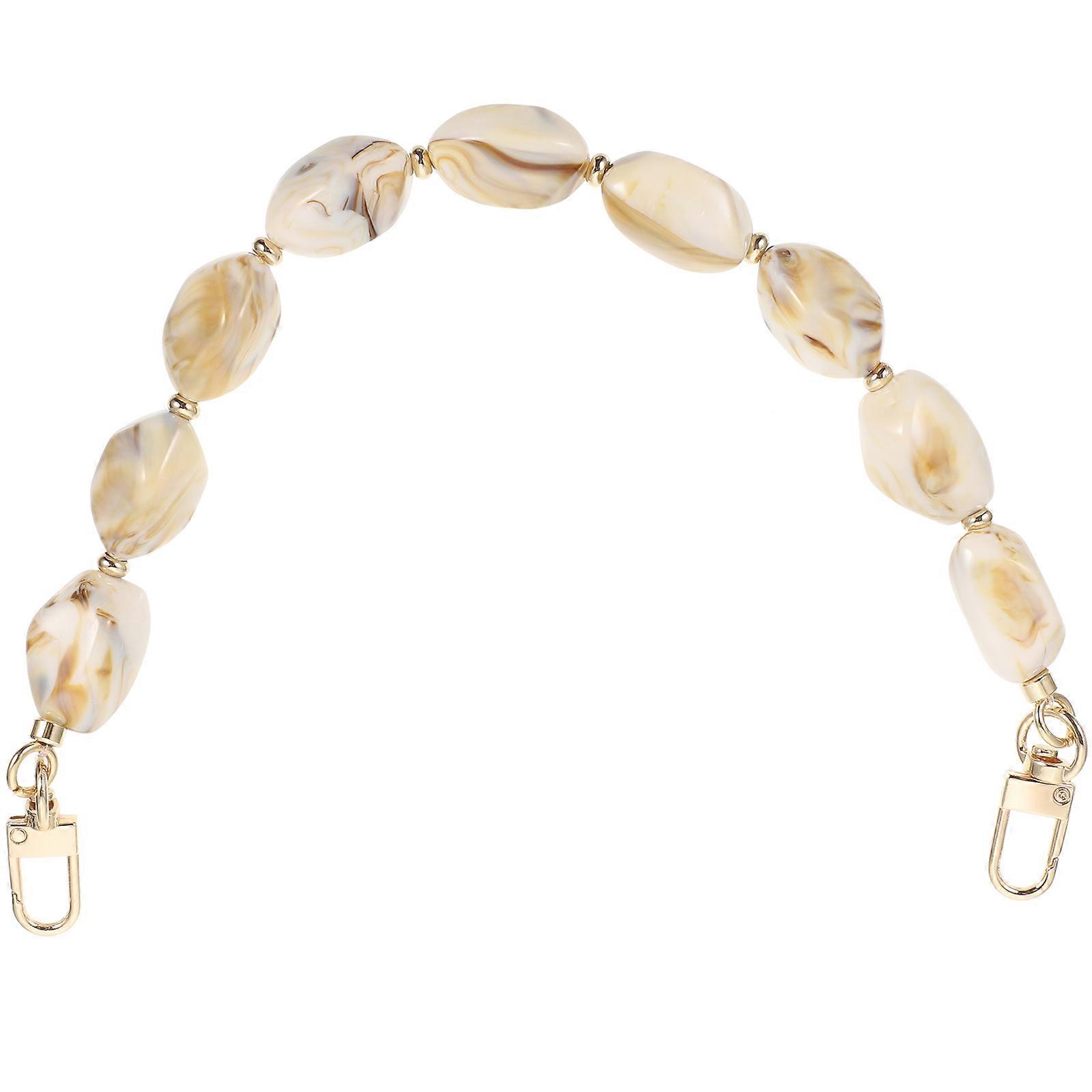 Decorative Beaded Bag Chain for Handbags and Clutches DIY 13.76X0.59X0.59in Alloy Anti-Fading 1Pack