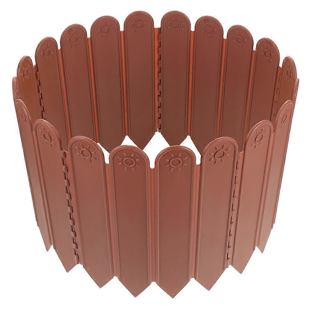 Garden Edging Border Plastic Fence Protective Decorative Rectangular 1 Set