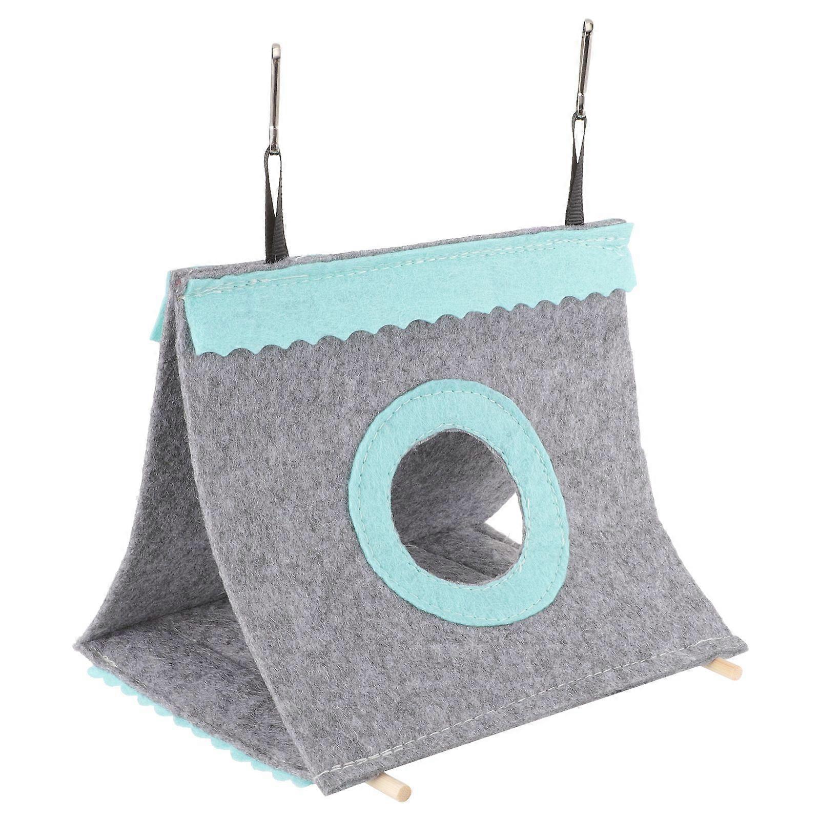 Pet Parrot Supply Summer Use Breathable Bird Hut Tent Triangle Parrot Hammock for Bird Resting