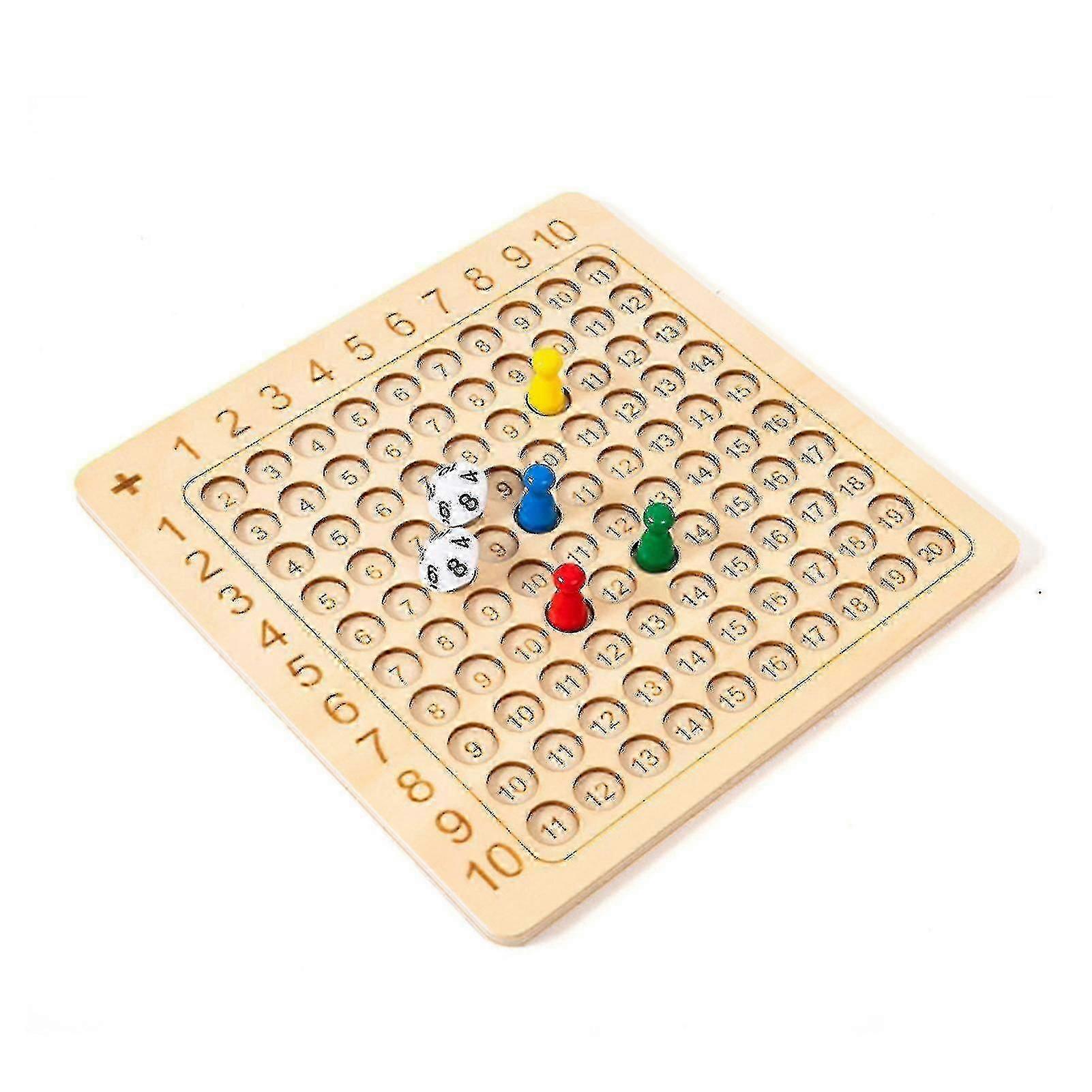 Multiplication Board Game Mathematical Counting Table Game With Dice & Flash Card Early Education Toy Gifts