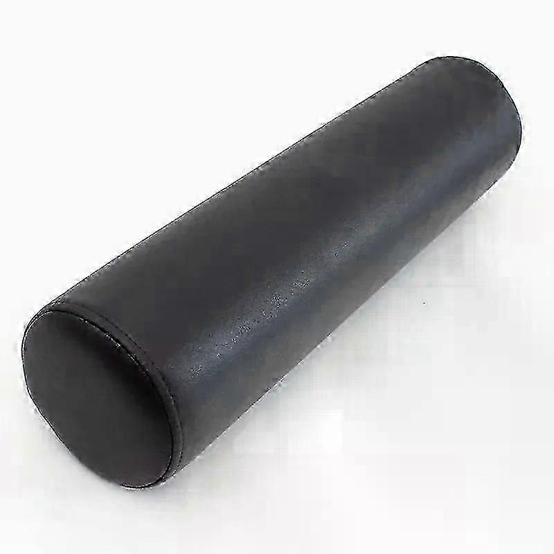 Almofada Lombar Cilíndrica para Sofá & Escritório, Preta, 12x40 Polegadas