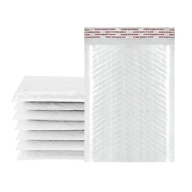 Bubble Envelopes 18 x 23 cm, Pack of 30 Self-Adhesive Waterproof Poly Bubble Mailers, White Foam Padding Bags