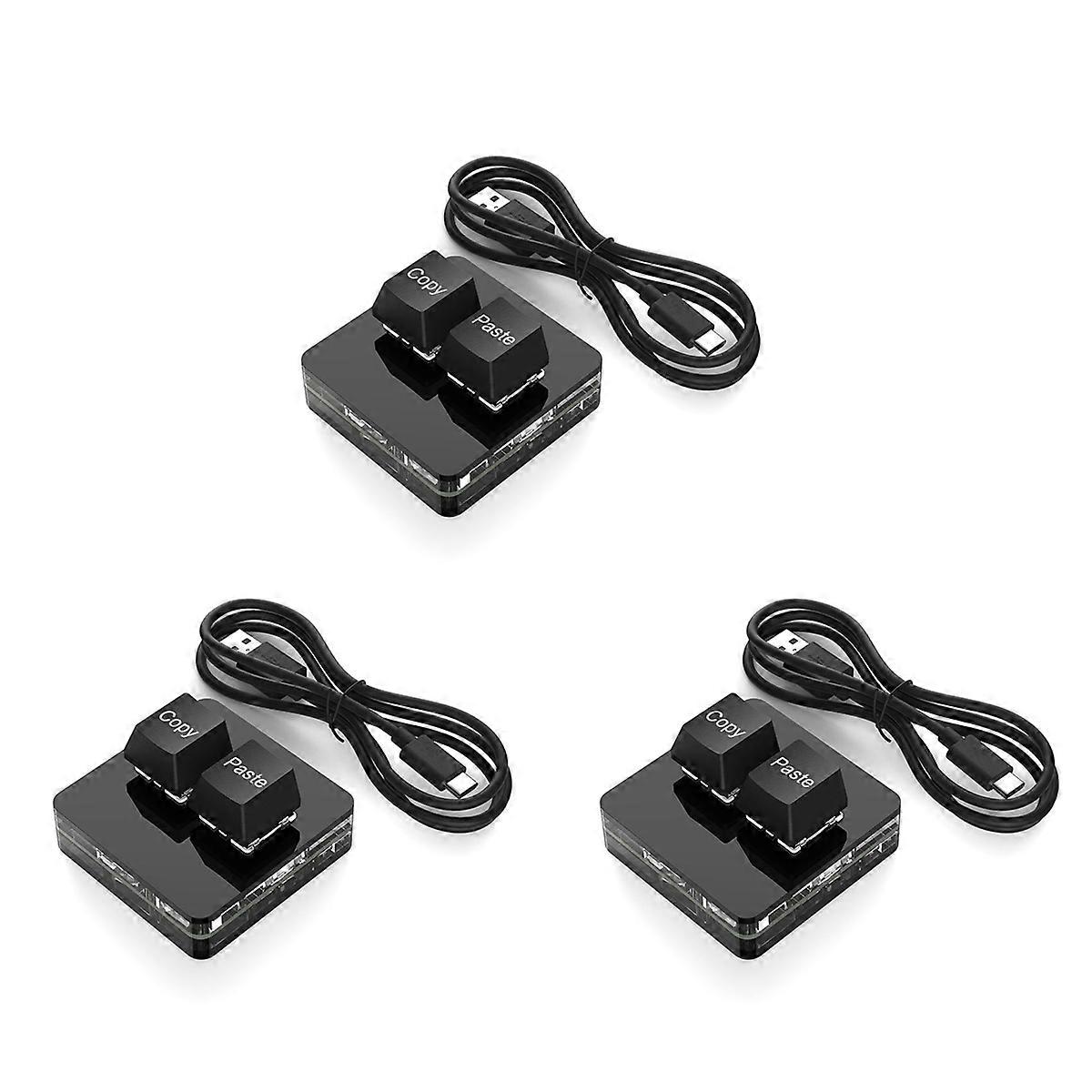 Custom Mini Keyboard 2 Key RGB Macro OSU Keypad Programmable Mechanical Keyboard for Gaming Working