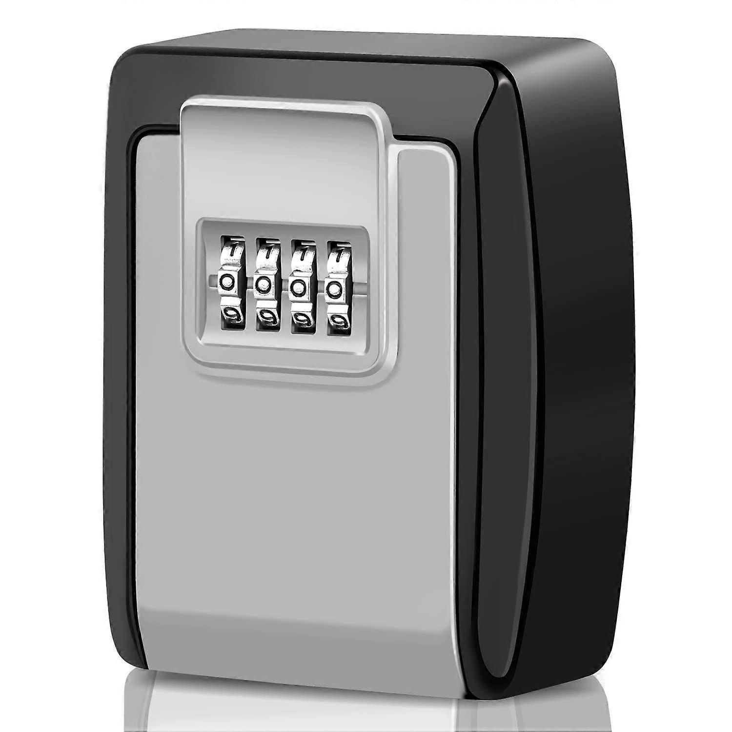 Waterproof Coded Key Box, Outdoor Secure Key Box, Wall Mounted Key Box, Rustproof Key Safe, Key Safe Box (Grey) (AAA)