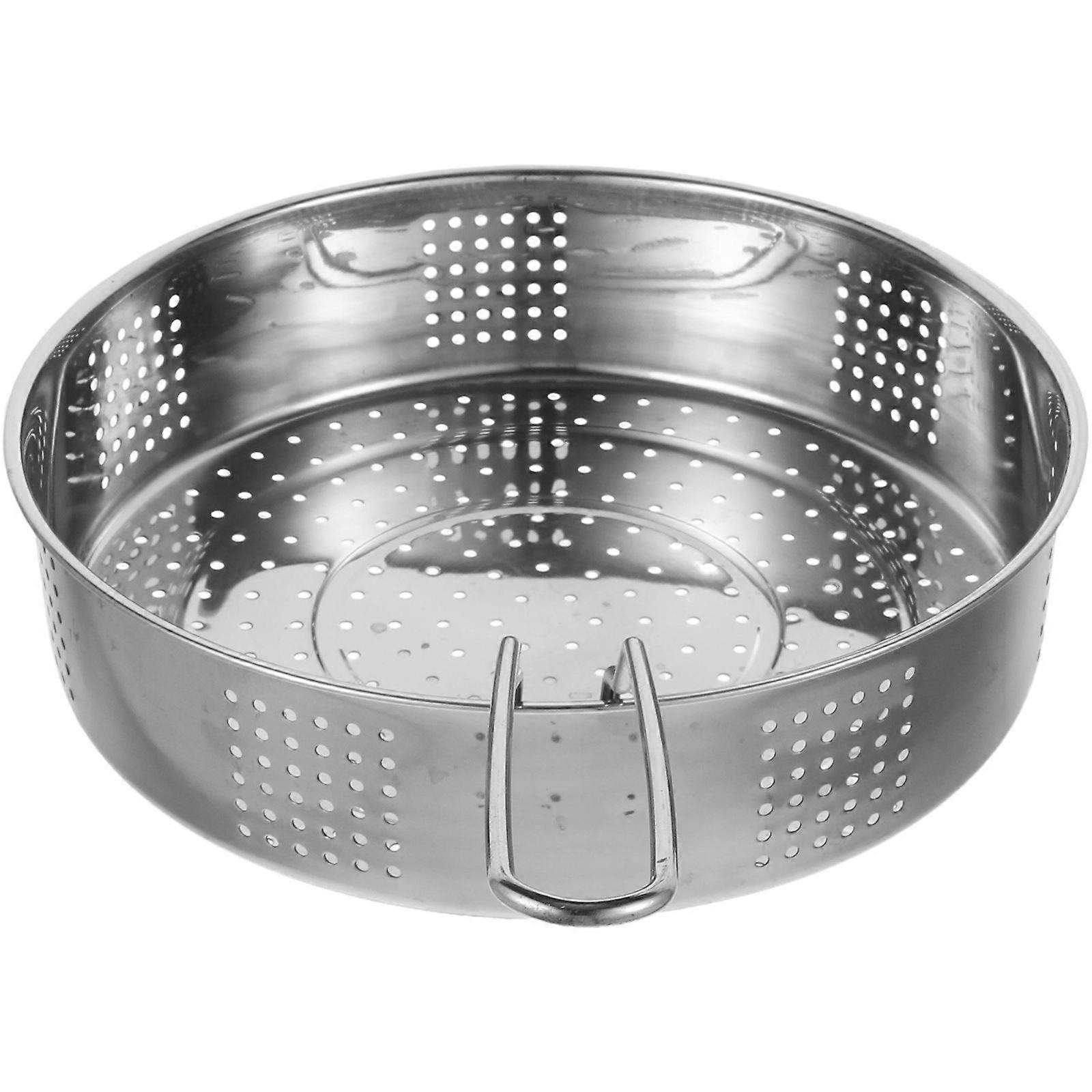 小さな汽船バスケット食品蒸しラック家庭用シルバー40.5X24.5X6CM 1個