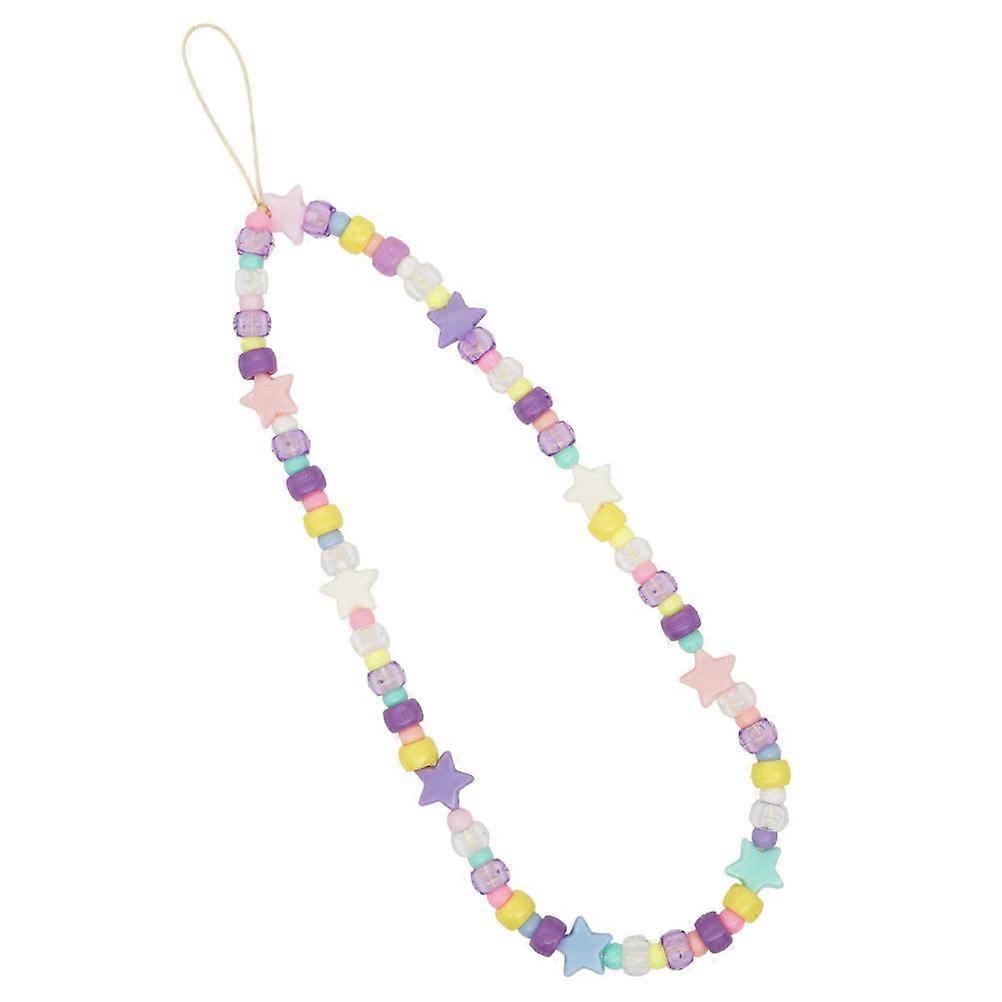 Phone Wristlet Beaded Mobile Phone Lanyard Decoration For Daily Use 27CM 1Pc