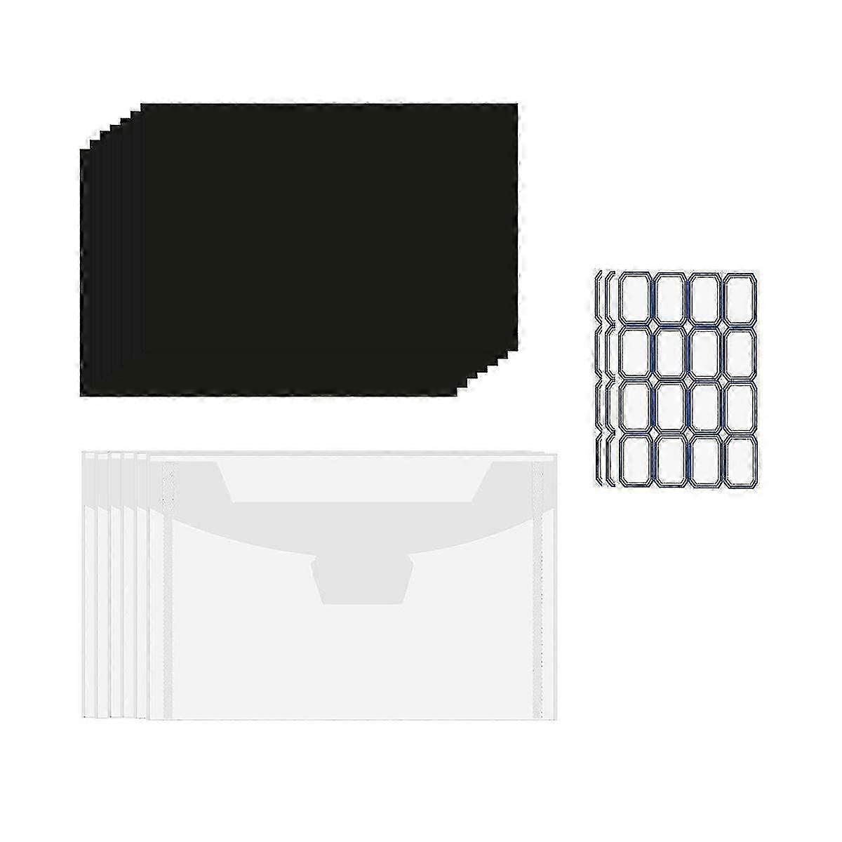 40 Pcs Die Storage Pockets And Magnet, 0.5mm Thickness Magnetic Sheets Suitable for Craft Die Storage and Organization